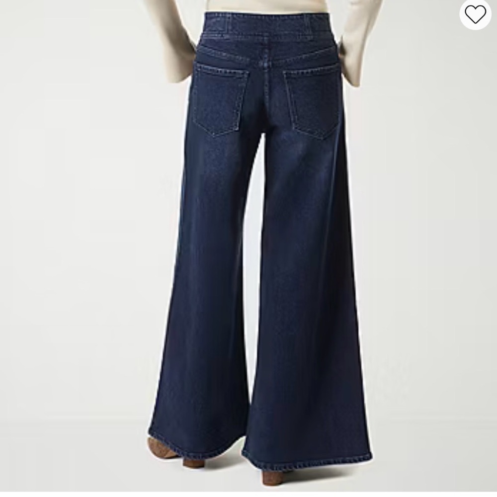 Jessica Simpson Wide-Leg Blue Jeans - Picture 2 of 7